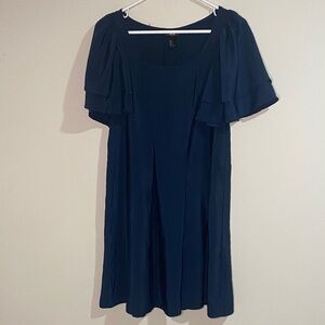 H&M Dark Blue Midi Dress